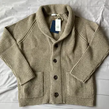 미사용 시르코로 M 알파카 카멜 숄카라 가디건 48