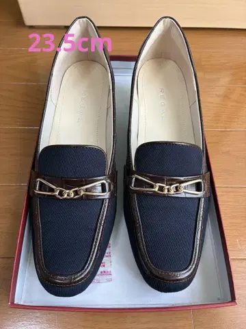REGAL 네이비 로퍼 약 4cm 힐