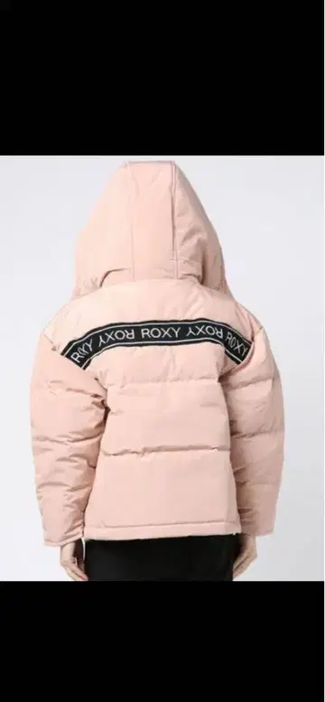 ROXY 후드 부착 다운 자켓 핑크 L 로고 가격 인하 불가