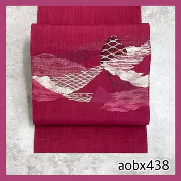 aobx438 가치 있는 나고야 오비 순수 실크