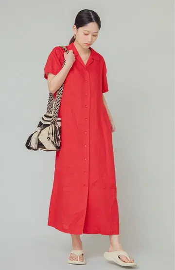 유나이티드 애로우즈 셔츠 원피스