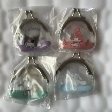 산리오 가마구치 키링 4개 세트