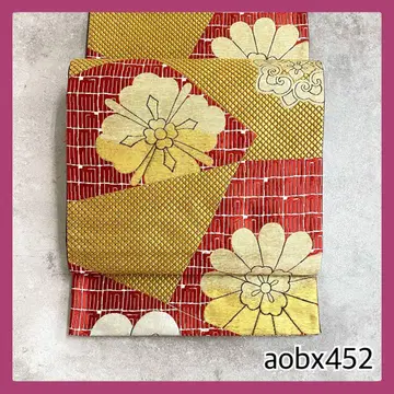 aobx452 가치 있는 후쿠로 오비 순수 실크