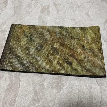 샤레 후쿠로 오비 그린 계열 패턴 모던 패턴 중고품