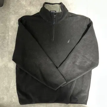NAUTICA 블랙 하프 지퍼 트레이닝복 L