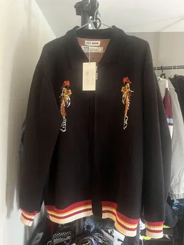 TTTMSW x DAIRIKU ska zip up knit polo
