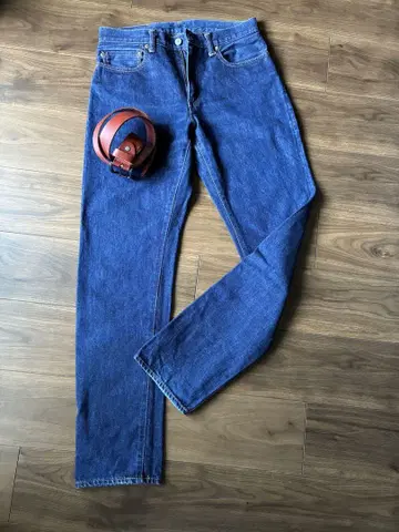 코지마 진즈 15oz 스트레이트 데님 팬츠 W32 벨트 포함