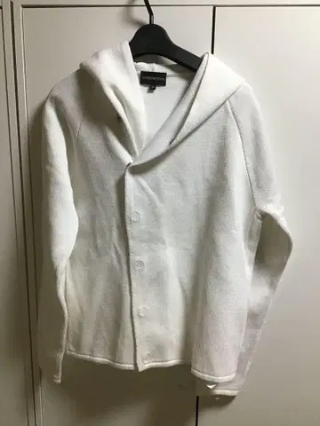 [ EMPORIO ARMANI ] 코튼 후드티/44 화이트