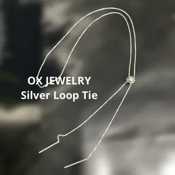 OX JEWELRY Silver Loop Tie