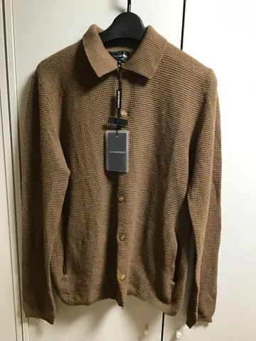 새상품 [ EMPORIO ARMANI ] 가디건/46 브라운