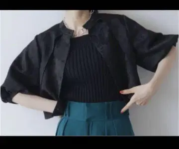 HARE 자카드 숏 셔츠