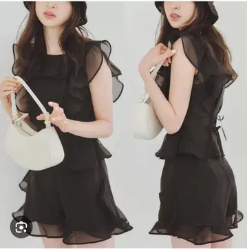 [ 미사용 새상품 ] SNIDEL 오간 프릴 블라우스 단품