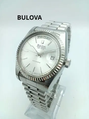 [ 레어! ] Bulova 자동 와인딩 시계 실버