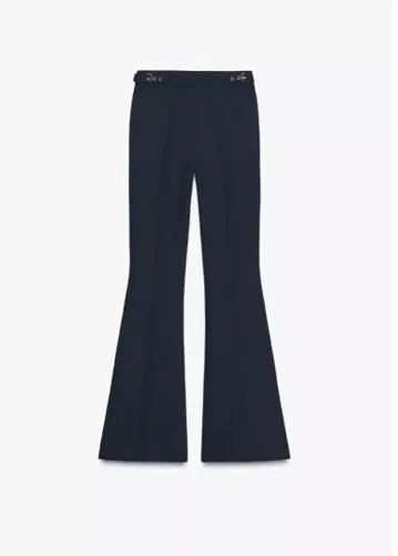 택 포함 새상품 ZARA 버클 플레어 팬츠