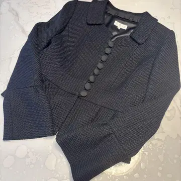 921 TOBECHIC 트위드 블랙 자켓 포멀 40