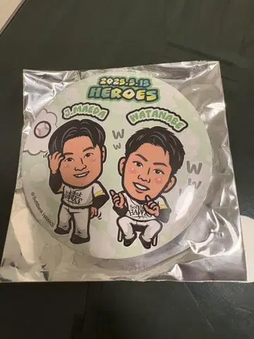 와카타카 가챠 BIG 캔뱃지 와타나베 리쿠 마에다 준