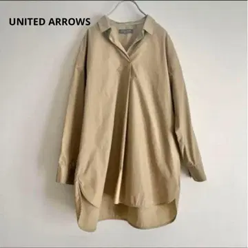 UNITED ARROWS 스키퍼 셔츠 오버 사이즈 베이지 프리