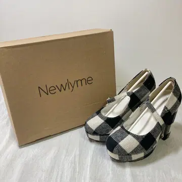 Newlyme 멜리제인 하이힐 힐 여성용 귀여운 41/9