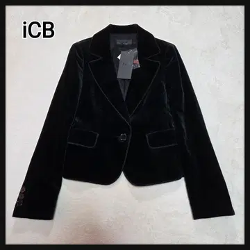 [택 포함 새상품] iCB 벨로아 자켓 벨벳 1B 9호 블랙