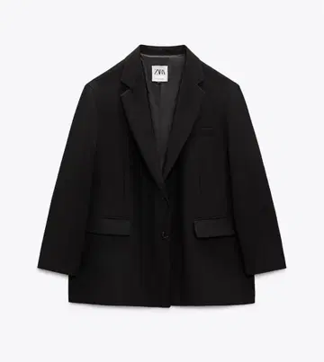 ZARA 블랙 테일러드 자켓 L