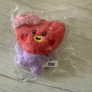 BT21 minini 봉제 인형 키링 LOVELY 리본 TATA