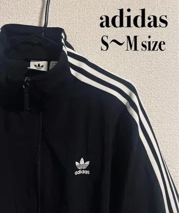 adidas 자수 스트라이프 저지 S~M 사이즈 블랙
