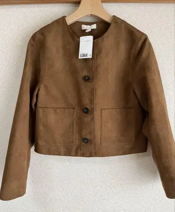 H&M 스웨이드 느낌 숏 자켓