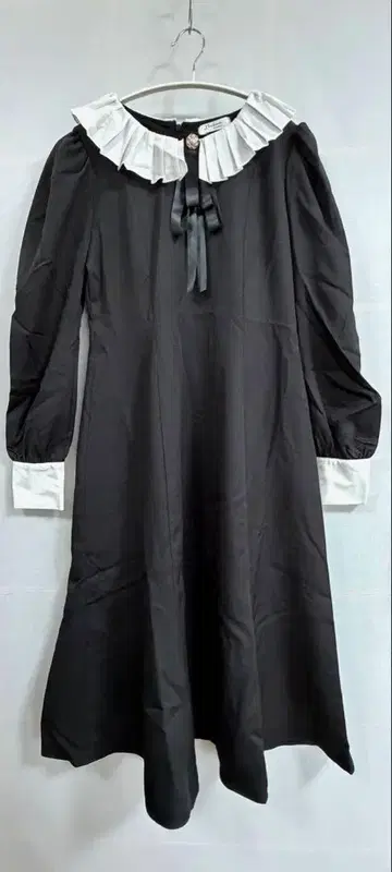 시마무라 플리츠 카라 원피스 hanon 콜라보 L 사이즈