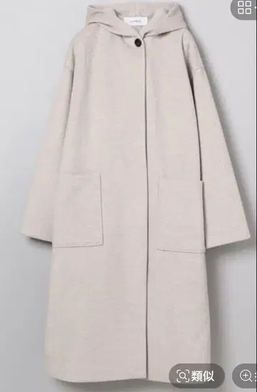 JEANASIS 숄 후드 롱 코트