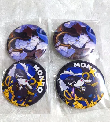 CR Mondo 모노 캔뱃지 4개 세트 노멀