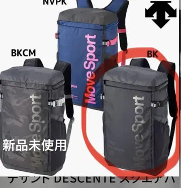 데상트 스퀘어 DMAPJA04 백팩 통학 통학 30L 블랙