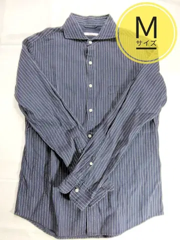 [ 새상품급 ] SHIPS 네이비 화이트 스트라이프 긴팔 셔츠 M 사이즈
