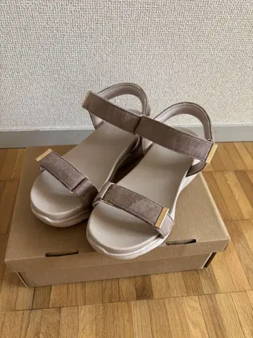ROPE PICNIC 벨크로 스니커즈 샌들 베이지 S 사이즈