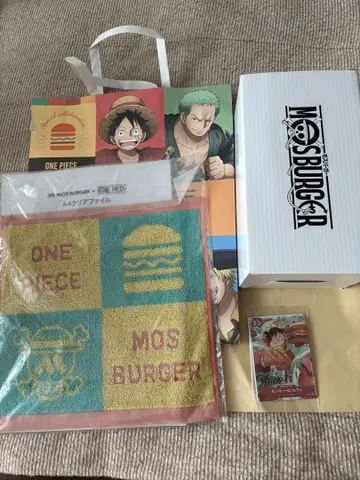 ONE PIECE 모스버거 콜라보 굿즈 세트