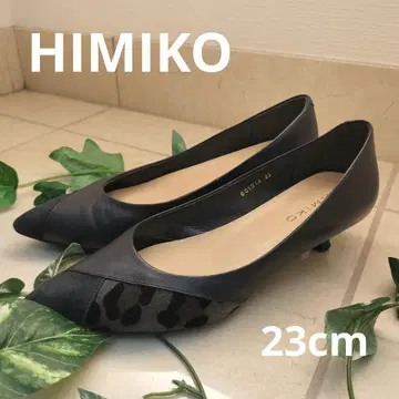 HIMIKO 히미코 스웨이드 레오파드 펌프스 스틸레토 23