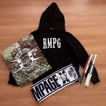 THE RAMPAGE 후드티 플래그 비닐백 타월 세트