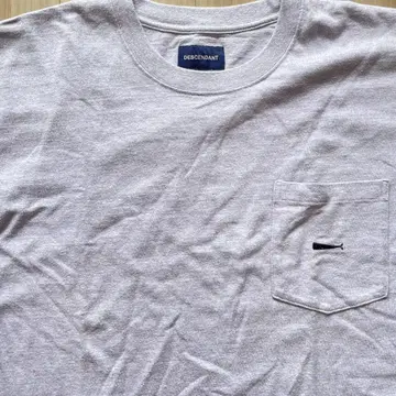 DESCENDANT Pocket L/S Tee 멜란지 퍼플 보라색 포켓