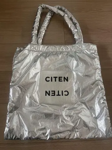 CITEN 패디드 클리어 로고 토트백