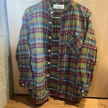 BEAMS BOY 체크 무늬 긴팔 셔츠