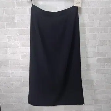 미사용 일본제 롱 스커트 블랙 한쪽 슬릿