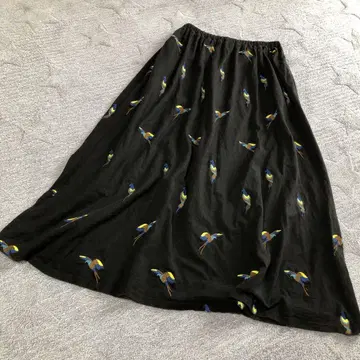 marble sud 잉꼬 패턴 롱 스커트