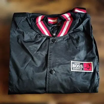 레트로 경품 산토리 BOSS 점퍼(보스점퍼) 나일론 자켓 블랙