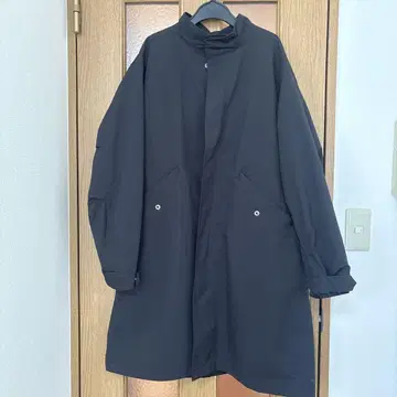 블랙 스텐카라 코트 롱 기장