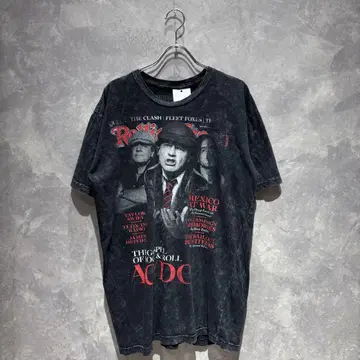 [ 무료배송 ] USA 구제 의류 AC/DC 에이씨 디씨 밴딩 티셔츠