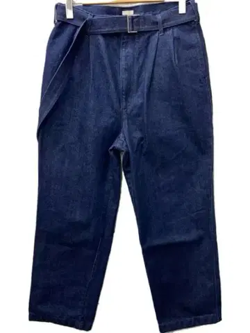 SEEALL x CIOTA 다커스 벨티드 2턱 데님 팬츠