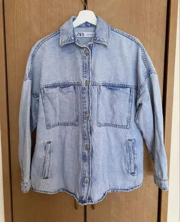 ZARA 자라 오버 사이즈 데님 셔츠 자켓