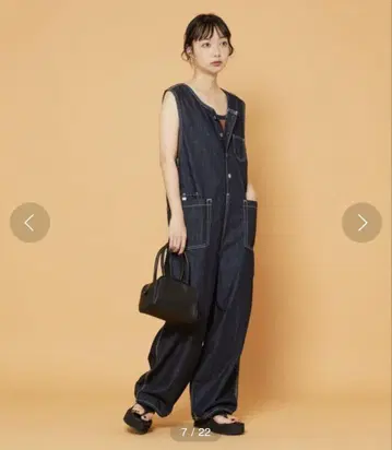 썸씽 오버롤 데님