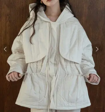lawgy 리본 스트링 퀼팅 아우터