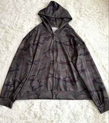 새상품 DEVICE 카모플라주 카모플라쥬 후드티 집업 한국 Y2K