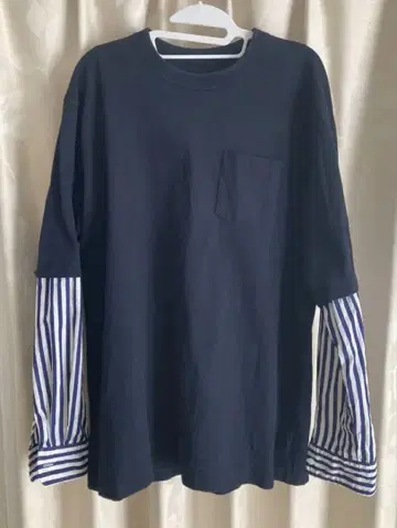 sacai 네이비 스트라이프 절개 사이즈 3 THOMAS MASON